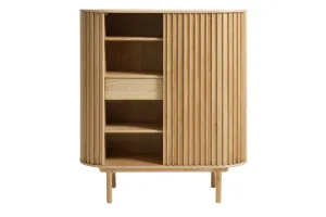 Furniria Dizajnová skrinka Wally 125 cm prírodný dub
