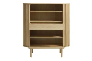 Furniria Dizajnová skrinka Wally 125 cm prírodný dub