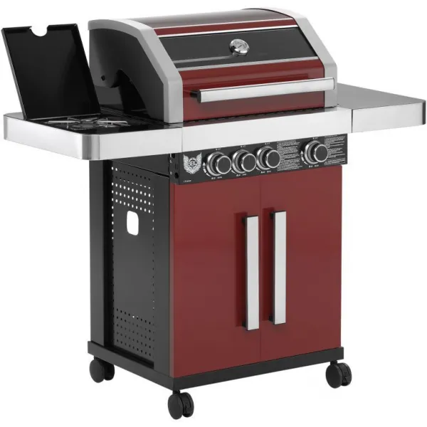 MAXXUS Plynový gril BBQ Chief 6.0, červená
