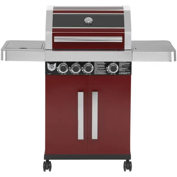 MAXXUS Plynový gril BBQ Chief 6.0, červená