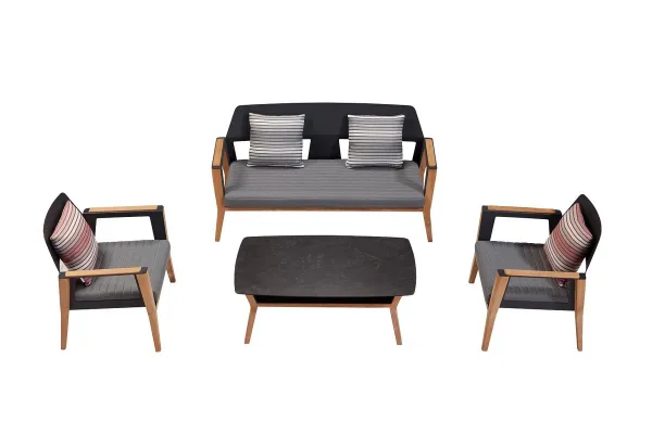 Higold Záhradná zostava HIGOLD - Sheldon Lounge Black Olefin