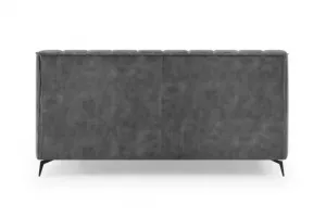LuxD Dizajnová posteľ Rotterdam 180 x 200 cm sivý zamat