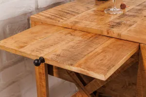 LuxD Dizajnová barová skrinka Winebar 92 cm mango