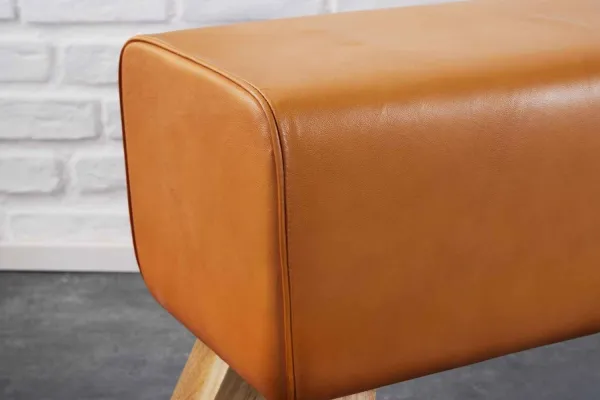 LuxD Dizajnová lavica Horse 100 cm koňaková