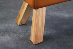 LuxD Dizajnová lavica Horse 100 cm koňaková