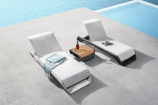 Higold Záhradná zostava HIGOLD - Onda Sunlounger Grey/White