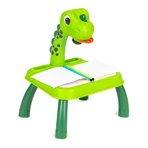 Projektor na kreslenie dinosaurov, 12 fixiek, 24 vzorov