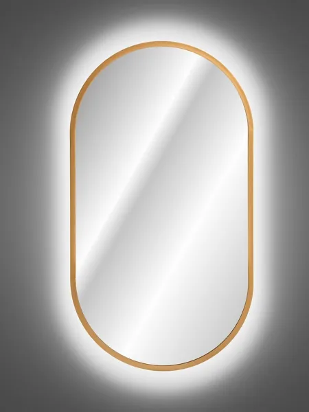 ArtCom LED zrkadlo APOLLO | zlatá 50 x 90 cm