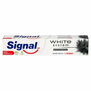 Signal White System Active Charcoal zubná pasta 75 ml