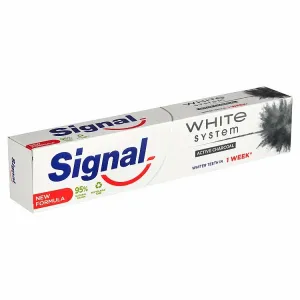 Signal White System Active Charcoal zubná pasta 75 ml