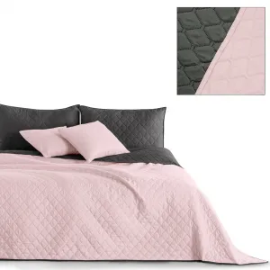 Obojstranný prehoz na posteľ DecoKing Axel ružový/uhľový, veľkosť 170x270