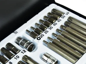 Geko Sada kľúčov HEX, TORX, SPLINE L, 40 kusov