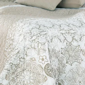 Obojstranný prehoz na posteľ DecoKing Alhambra béžový/biely, velikost 170x210