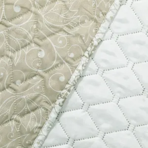 Obojstranný prehoz na posteľ DecoKing Alhambra béžový/biely, velikost 170x210