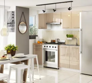 Ak furniture Kuchyňská skříňka Olivie S 60 cm 2D bílá/cappuccino