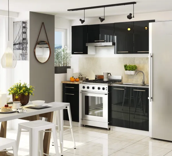 Ak furniture Kuchyňská skříňka Olivie S 60 cm bílá/grafit