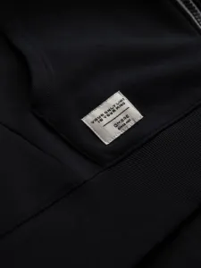 Pánska mikina s kapucňou na zips- čierna