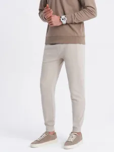 Pánske trendy tepláky béžové