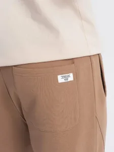 Pánske trendy tepláky hnedé