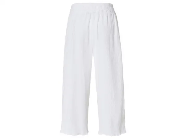 esmara® Dámske culotte nohavice (S (36/38), biela)