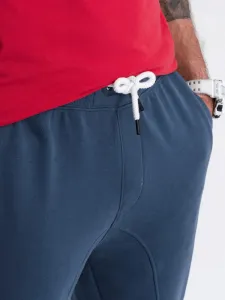 Pánske trendy tepláky tmavo modré