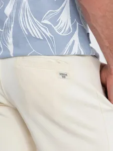 Štýlové kraťasy pre pánov krémové