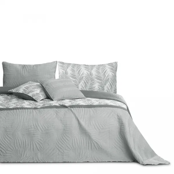 AmeliaHome Obojstranne prešívaný prehoz Bonaire 220x240 cm šedý, velikost 220x240