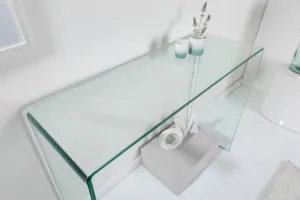 LuxD Sklenený kancelársky stôl Phantom  x