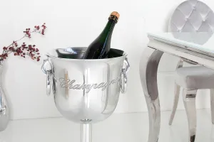 LuxD Dizajnový chladič šampanského Champagne 75 cm / strieborná