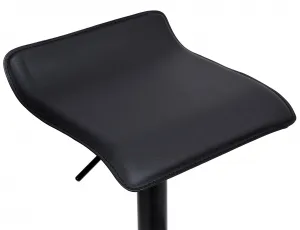 JAKS Barová stolička čierna ekokoža Porti