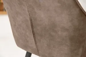 LuxD Dizajnová barová stolička Esmeralda vintage taupe
