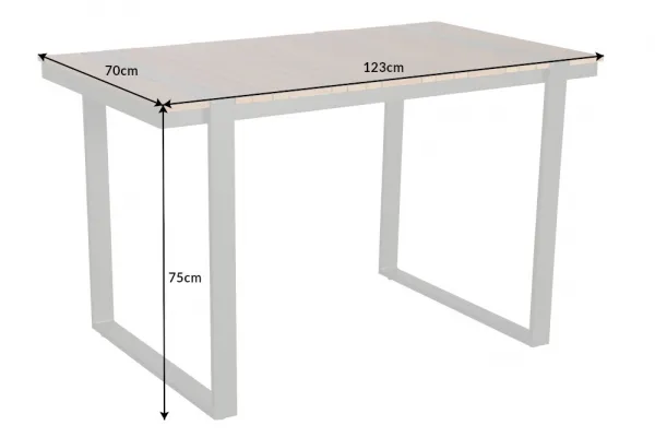 Záhradný stôl ATHENA LOUNGE Dekorhome 123x70x75 cm