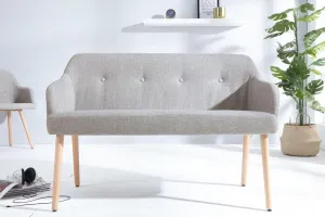 Lavica IKAROS Dekorhome Svetlosivá