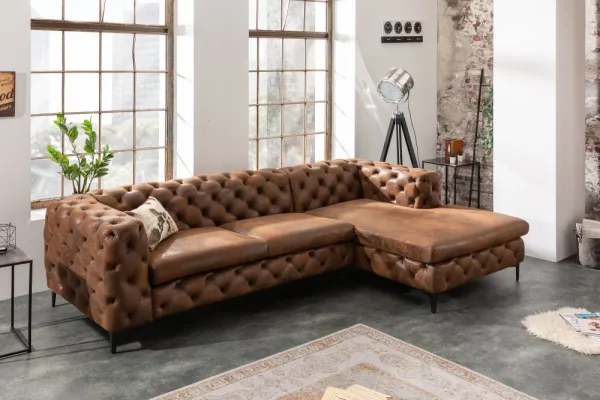 Chesterfield rohová sedacia súprava ZETHOS Dekorhome