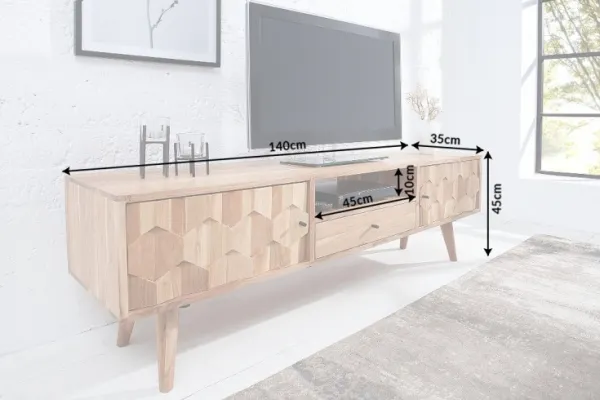 TV stolík KLEOPATRA Dekorhome Akácia