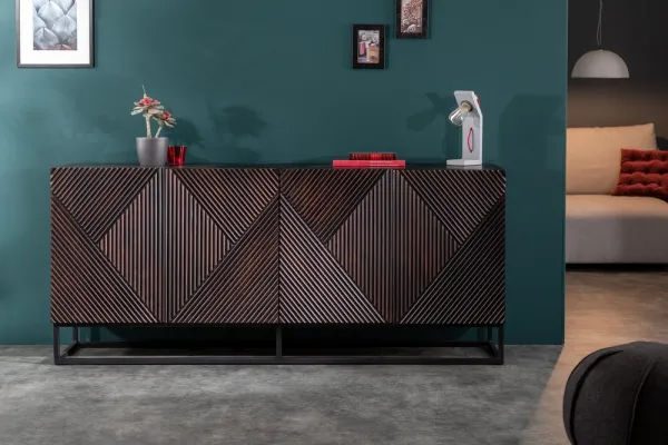 LuxD Dizajnová komoda Annabella 177 cm hnedé mango