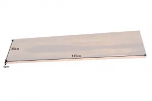 Nástenná polica ATHAMÁS sheesham Dekorhome 80 cm