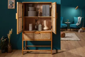 LuxD Vysoká komoda Sam 140 cm mango
