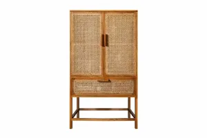 LuxD Vysoká komoda Sam 140 cm mango