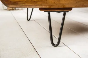 LuxD Dizajnový konferenčný stolík Lorelei, 60 cm, sheesham