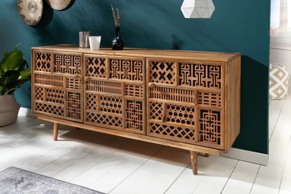 LuxD Dizajnová komoda Noelle 160 cm mango