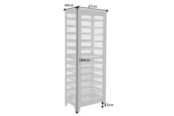 LuxD Vitrína na víno Winebar 184 cm prírodná - borovica