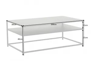 Konferenčný stolík CHARON Dekorhome 70x40x70 cm 