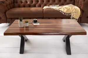 LuxD Dizajnový konferenčný stolík Argentinas X 110 cm sheesham