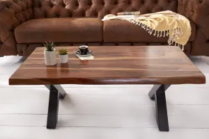 LuxD Dizajnový konferenčný stolík Argentinas X 110 cm sheesham