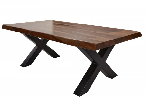 LuxD Dizajnový konferenčný stolík Argentinas X 110 cm sheesham
