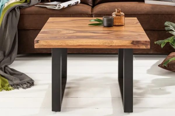 LuxD Dizajnový konferenčný stolík Thunder 60 cm mango