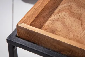 LuxD Dizajnový odkladací stolík Factor 40 cm dub