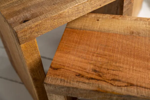 LuxD Set odkladacích stolíkov Timber  mango prírodné - 3 ks