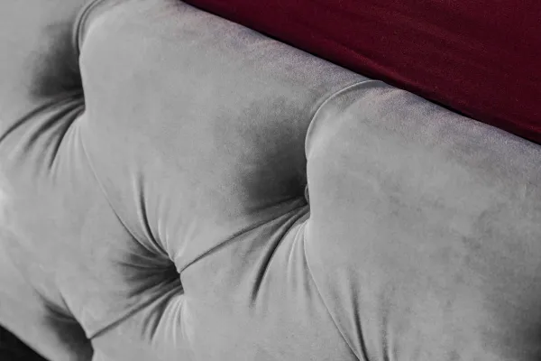 Chesterfield posteľ PALLAS Dekorhome Sivá